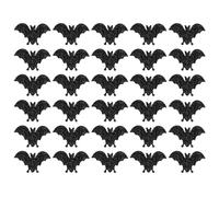 30 pezzi di decorazioni per pipistrelli neri per feste, accessori, ornamenti spettrali per pipistrelli in tessuto non tessuto per interni domestici