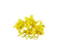 30 pezzi di diametro interno 2,7 mm 3 mm 4 mm 4,5 mm 5 mm anelli for zampe di uccelli in plastica con numerazione digitale for canarini, inseparabili, piccioni ecc.(Yellow 30pcs,5mm)