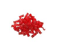 30 pezzi di diametro interno 2,7 mm 3 mm 4 mm 4,5 mm 5 mm anelli for zampe di uccelli in plastica con numerazione digitale for canarini, inseparabili, piccioni ecc.(Red 30pcs,4mm)