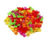 30 pezzi di diametro interno 2,7 mm 3 mm 4 mm 4,5 mm 5 mm anelli for zampe di uccelli in plastica con numerazione digitale for canarini, inseparabili, piccioni ecc.(Mix Color 30pcs,5mm)