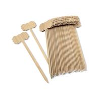 30 Pezzi di Etichette per Piante in Bambù da 20 cm, Marcatori Manoscritti a Nastro Esteso, Etichette di Classificazione da Giardino per Frutti, Verdure, Fiori ed Erbe, Cartelli per Piante da Interno