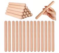 30 Pezzi di Legno Claves Strumento Un Percussione Musicale Strumento, 20x2cm Classica Legno Claves Naturale Legn Percussione Strumento, Strumenti Per Musica, Regali, Professionisti O Principianti