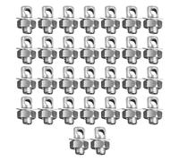 30 pezzi di morsetti per regolatori del cavo del freno, ancoraggi per cavi