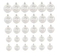 30 pezzi di natale trasparenti palline di natale trasparenti a batteria trasparente in plastica lucido ornamenti iridescenti appesi palle per un albero di Natale, palline di Natale, 1.2/1.6/2/2.4