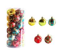 30 pezzi di palline di Natale colorate da appendere da 2,36 pollici per il