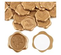 30 pezzi di ramo d'ulivo amore albero stile sigillo di cera adesivi autoadesivi invito a nozze busta sigillo adesivi dorati for la decorazione Inviti Di Matrimonio, Compleanno(TZ009)