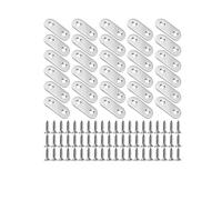 30 pezzi di staffe piatte dritte, piastre di giunzione, connettori di fissaggio for riparazione in acciaio inossidabile(36x16mm)