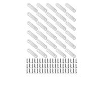 30 pezzi di staffe piatte dritte, piastre di giunzione, connettori di fissaggio for riparazione in acciaio inossidabile(56x16mm)