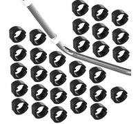 30 Pezzi di Tappi di Ricambio per Sedie a Forma di u in Plastica, Piedini per Sedie a Punta Singola Rotondi per Proteggere Il Pavimento e Ridurre Il Rumore(Black,1.9cm)