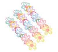 30 Pezzi Elastici per Chioma Bimba Fiori Colorati | Trecce e Codine, Adatti a Chioma Fini o Folti, per Scuola e Incontri Familiari