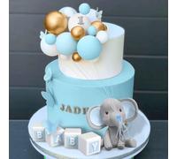30 Pezzi Elefante Decorazione Torta Oh Baby, Decorazioni Torta Compleanno Farfalla, Decorazione per Torta Topper Elefantino Cupcake Topper Oh Baby Cake Topper Farfalle per Bambini Ragazzo Ragazza