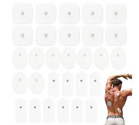 30 Pezzi Elettrodi Per Elettrostimolatore Elettrodi Applicabile A Tesmed TENS 5×5cm 5×10cm 3×4cm Autoadesivo Riutilizzabile Adatto Polsi Spalle Caviglie Schiena Adatto A Casa Dopo L'esercizio Ufficio