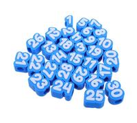 30 Pezzi Etichette Numerate 1-30, Topper Riutilizzabile Blu | Pla, Durante L'anno Scolastico per Insegnanti e Studenti, Identificazione Chiara e Inserimento Facile