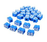 30 Pezzi Etichette Numerate per Matita 1-30, Blu, in Pla | Identificazione Chiara, Inserimento Semplice, per Insegnanti e Studenti, su Matite e Penne Durante L'anno Scolastico