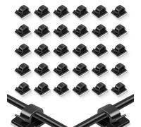 30 Pezzi Fermacavi, Clip per Filo per Luce da Esterno Ganci per Ordinare Cavi Autoadesivi Supporto Organizzatore per Cavi per la Gestione dei Cavi, Decorazioni Natalizie Luce Fata