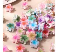 30 pezzi Fermagli per capelli da donna con fiori di margherita colorati e effetto tie-dye, mini fermagli eleganti per frangia, coda di cavallo, chignon, acconciature da principessa, accessori per cape