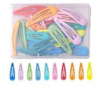 30 pezzi fermagli per capelli ragazza, fermagli per capelli colorati in metallo antiscivolo con custodia per riporre ragazze, bambini, adolescenti, accessori per capelli e ragazze carine