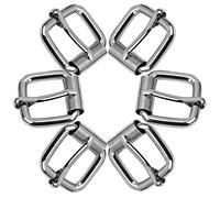 30 Pezzi Fibbia in Metallo Argento, Fibbie a Rullo, Fibbie a Rullo in Metallo, Fibbia Ad Ardiglione Hardware per Riparare Borse, Cinture, Artigianato in Pelle (Argento)