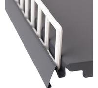 30 pezzi Frontalino Griglia ferma prodotti per ripiano scaffalatura supermercato in filo plasticato colore bianco