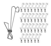 30 pezzi ganci per bucato portatili ganci antiscivolo in metallo ganci appendiabiti per cappelli ganci appendiabiti da viaggio a casa ganci clip ganci appendini per asciugamani cuscino calzini