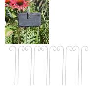 30 Pezzi Ganci per Etichette di Piante in Acciaio Inossidabile, Marker da Giardino, Porta Etichette di Piante Appendiabiti per Piante da Giardino