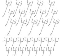 30 Pezzi Ganci per Pannelli Forati, Ganci Pannello Forato, Ganci per Pegboard in