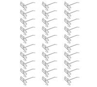 30 Pezzi Ganci per Pannelli Forati, Gancio per Supermercato Heavy Duty Griglia di Ferro, Ganci per Pegboard in Metallo per Esposizione Al Dettaglio Classificazione Degli Utensili(10cm in length)