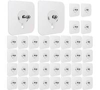 30 Pezzi Ganci Viti Autoadesive con Asta a Vite da 8mm e 14mm, Ganci Adesivi Trasparenti Impermeabile, Nessuna Perforazione Ganci Autoadesivi da Parete per Bagno, Cucina, Ripostiglio, Camera da letto