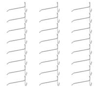 30 pezzi Gancio per supermercato Gancio per scaffale per griglia in ferro Gancio per scaffale per esposizione di gioielli Spessore 3,5 mm Protezione ambientale Bellissimo (15 cm di lunghezza)