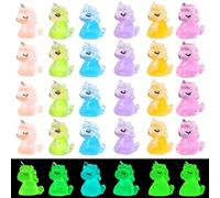 30 pezzi giochi bagnetto neonato, decorazioni luminescenti, statuette di unicorni giochi unicorno, decorazioni.