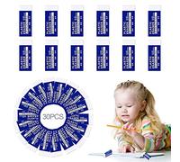 30 Pezzi Gomme da Cancellare Bianca, 2B Gomma da Cancellare Durevole, Facile da Cancellare Senza Lasciare Tracce, Morbide Gomme da 2B per Bambini e Adulti, Scuola, Scrivere, Disegnare (30)