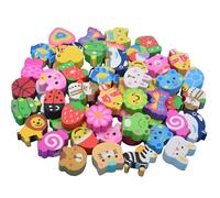 30 Pezzi Gomme da Cancellare per Bambini, Gommine Divertenti con Forme di Cartoni Animati e Scatola, Gomma da Cancellare Colorata per Scuola, Regali Compleanno e Gadget Feste