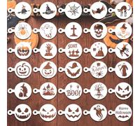 30 Pezzi Halloween Cookie Stencils Stampini per Biscotti | Stampi Riutilizzabili per Torte, Modelli per Decorazioni, Attività Creative per le Feste, Dessert