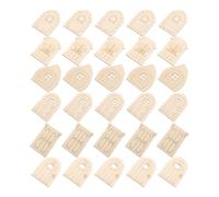 30 Pezzi Kit Finestra Porta Fata in Legno Grezzo | Cinque Pezzi Color Cachi, Facile da Dipingere e Montare, per Balcone, Scenografie Fiabesche