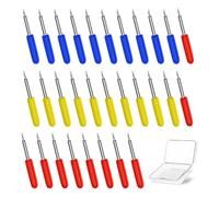 30 Pezzi Lame di Ricambio per Cricut Joy Maker Explore Air/Air 2 Plotter Vinile 30°/45°/60°, Lame per Macchine da Taglio in Carburo per Carta Progetti Artigianali, con Scatola Plastica (Multicolore)