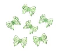 30 pezzi/lotto 14x18 mm fiocco trasparente fiocco distanziatore per orecchini creazione di ciondoli per collana creazione di gioielli accessori-verde trasparente