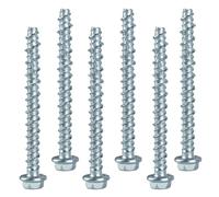 30 Pezzi M6x75mm Viti Per Calcestruzzo Zincate Senza Tassello | Testa Esagonale, Con Rondella, Ideale per Muratura, Calcestruzzo E Architettura, Robusto E Resistente Alla Corrosione.