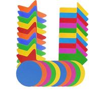 30 Pezzi Marcatori per Tappeti in Nylon Riutilizzabili e Giochi | Aiuto per Riconoscere i Colori, Controllo del Comportamento, per Tappeti e Arazzi, Colori Vivaci Colore Casuale