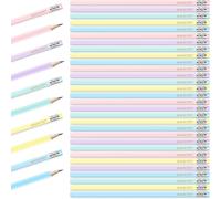 30 Pezzi Matite Motivazionali Con Gomma,Matite HB in Legno Multicolore,Disegnare