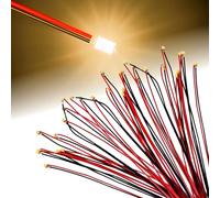 30 Pezzi Micro LED SMD 0805 Pre-cablati 3V, Mini LED Modellismo con Filo 16 cm, LED SMD Modellismo per Fai da Te, Diorami, Modelli RC