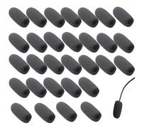 30 pezzi microfono parabrezza in schiuma, protezione antivento per microfono piccolo, lavalier, parabrezza per cuffie microfono in schiuma, protezione dagli sputi, parabrezza per performance