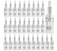 30 pezzi Microneedling: 12 Pins Microneedling Aghi di ricambio Microneedling, Sostituzione Derma Pen Microneedling Teste di ricambio per la rimozione di acne, cicatrici e pieghe dell'obesità
