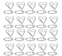 30 Pezzi Mini Segnaposto Porta,Segnaposto Cuore Memo Clip,Clip Tavolo Porta Cuore Metallo,Porta Carte Segnaposto Metallo,Per Ristorante, Matrimonio, Festa, Foto, Menu, Numero Di Tavolo