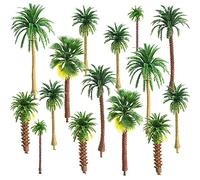 30 Pezzi Modello Albero Cocco, Alberi Cocco Decorazione Modello, Albero In Cocco Albero Palma, Albero Modello, Treno Albero per Modello Treno Binario Architettura Diorama DIY Scenario Paesaggi(5-9 cm)