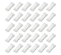 30 pezzi morsetti mini metallo 0.5\"x1.3\" per clip coccodrillo argento