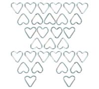 30 pezzi moschettone a forma di cuore: ganci portachiavi per chiavi, zaini, uso