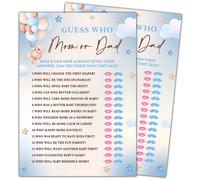 30 pezzi - Non vediamo l'ora di scoprire se sarà mamma o papà, schede per festa di rivelazione del sesso, articoli per festa di nascità, decorazioni (12,5 cm x 17,5 cm) 12 pezzi,1 pz.,6 pezzi,30 pezzi