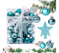 30 pezzi Palle Natale, Addobbi per Palline di Natale, Palla di Natale rossa, Palla per la Decorazione di Natale per Albero di Natale Decorazioni per Feste di Nozze,Rosso (Menthe verte)