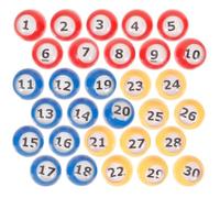 30 Pezzi Palline Numerate per Tombola B in go in Plastica | Estrazioni e Gioco, Resistenti a Sbiadimento, Rottura e Deformazione, Facili da Trovare Colore Casuale
