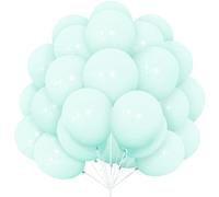 30 Pezzi Palloncini Blu Teal lattice Macaron Verde Acqua Turchese Pastello 12 Pollici per Ragazze Donne Festa di Compleanno Matrimonio Baby Shower Nuziale Carnevale Battesimo Comunione Decorazioni